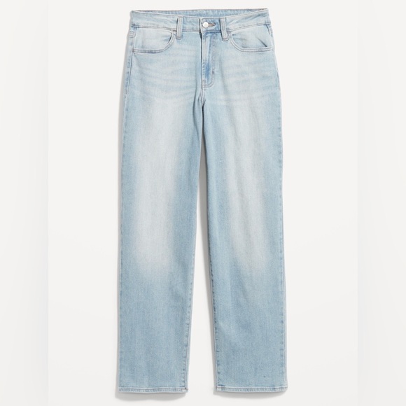 Women’s Old Navy High-Rise Wow Loose Light Wash Size 8 Jeans - Picture 2 of 14
